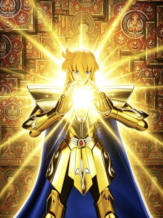 Mst Saint Seiya Virgo Shaka plus EXM action figure 25 cm abs/metallo/stoffa