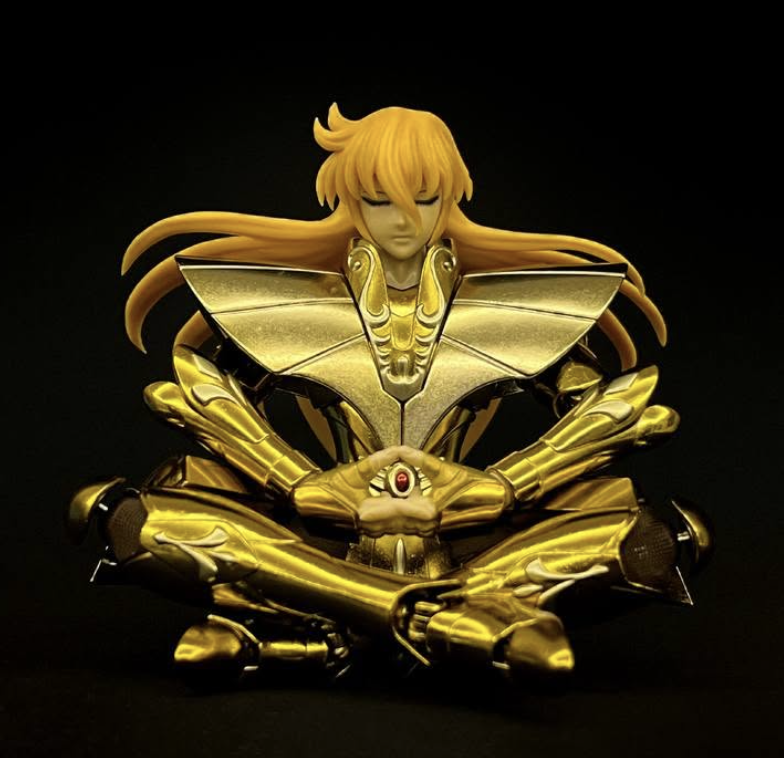 Mst Saint Seiya Virgo Shaka plus EXM action figure 25 cm abs/metallo/stoffa
