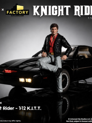 Factory Entertainment/Ramen Toy Knight Rider Supercar 1:12 Scale Kitt Vehicle & Michael Knight Action Figure