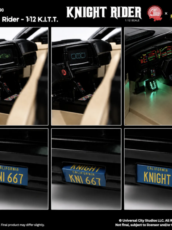 Factory Entertainment/Ramen Toy Knight Rider Supercar 1:12 Scale Kitt Vehicle & Michael Knight Action Figure