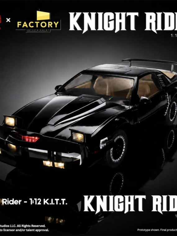 Factory Entertainment/Ramen Toy Knight Rider Supercar 1:12 Scale Kitt Vehicle & Michael Knight Action Figure