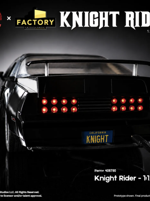 Factory Entertainment/Ramen Toy Knight Rider Supercar 1:12 Scale Kitt Vehicle & Michael Knight Action Figure