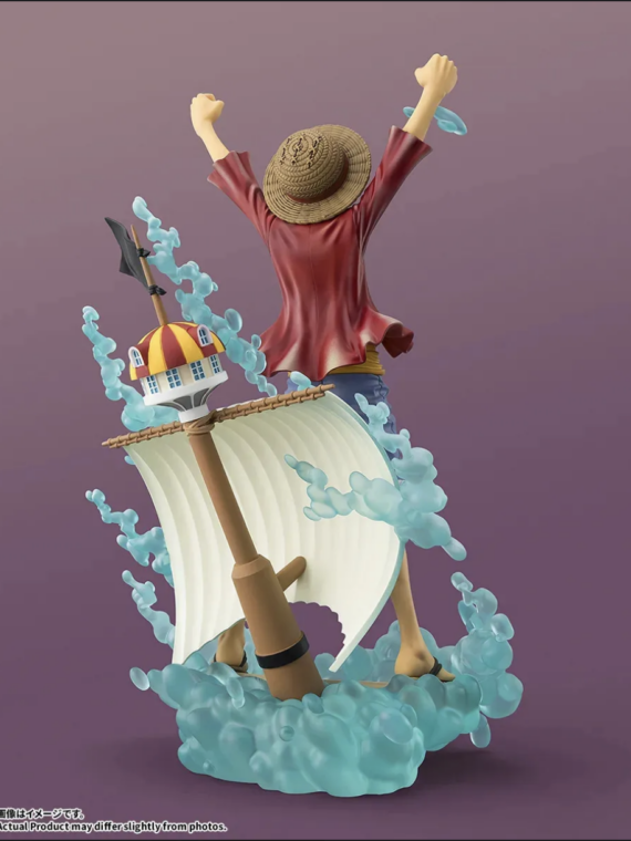 Bandai One Piece Monkey D Luffy Setting Out For The New World Figuartszero Startune pvc 25 cm