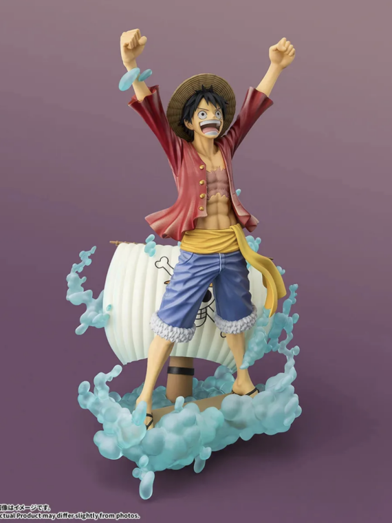 Bandai One Piece Monkey D Luffy Setting Out For The New World Figuartszero Startune pvc 25 cm