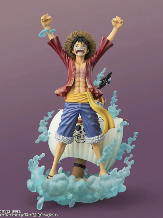 Bandai One Piece Monkey D Luffy Setting Out For The New World Figuartszero Startune pvc 25 cm