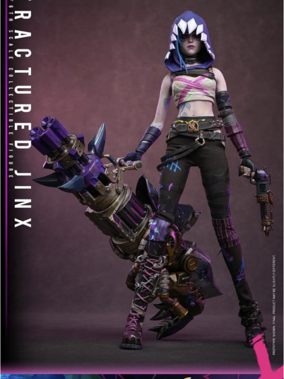 Hot Toys Arcane Action Figure 1/6 Fractured Jinx 28 cm Action figures League of Legends