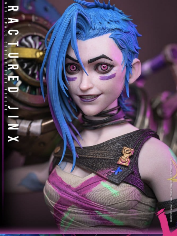 Hot Toys Arcane Action Figure 1/6 Fractured Jinx 28 cm Action figures League of Legends