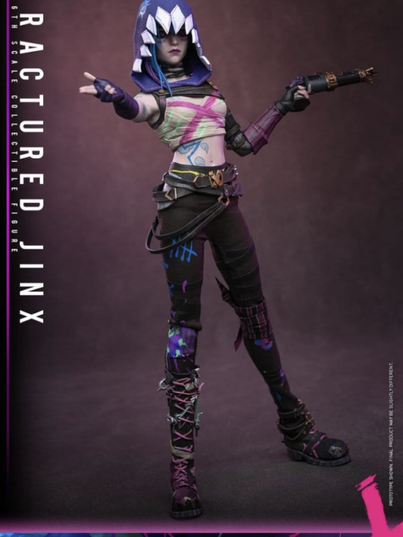Hot Toys Arcane Action Figure 1/6 Fractured Jinx 28 cm Action figures League of Legends