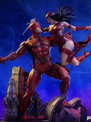 Iron Studios Daredevil And Elektra 1/6 Statue Diorama resina 52 cm