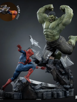 Iron Studios Spider-man: Brand New Day Spider-man Vs Hulk 1/10 Statue resina 38 cm
