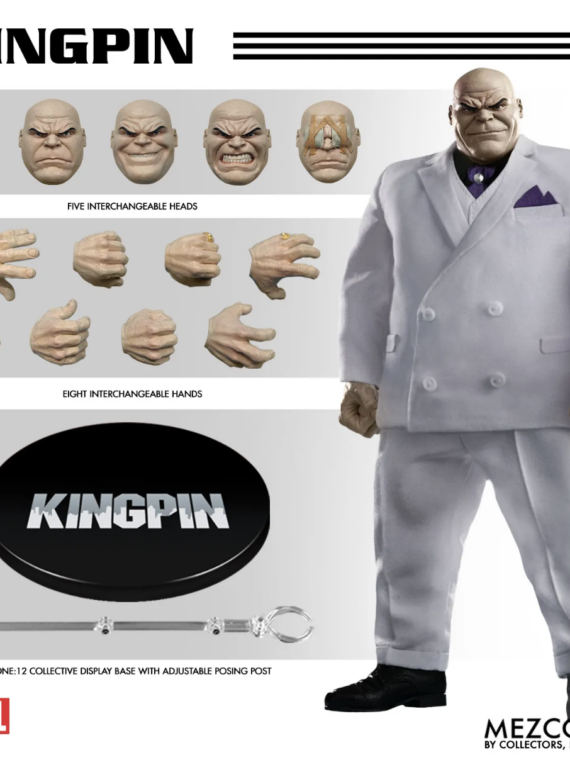Mezco Toys One:12 Collective Marvel Kingpin Action Figure 17 cm