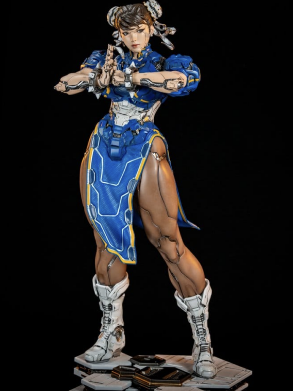 Pcs Street Fighter Statue 1/4 Chun-Li Android 47 cm resina