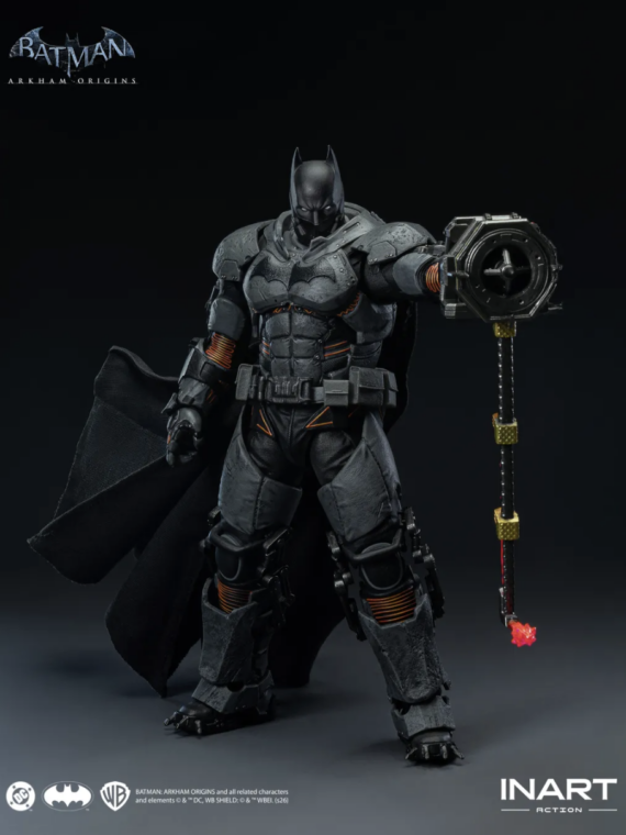 InArt  Batman Arkham Origins Batman (xe Suit) 1/12 Action Figure pvc/abs