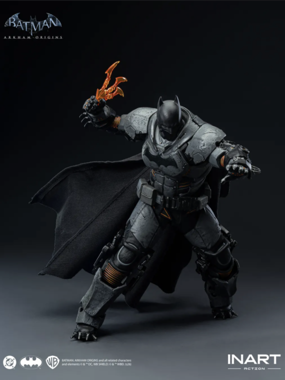 InArt  Batman Arkham Origins Batman (xe Suit) 1/12 Action Figure pvc/abs