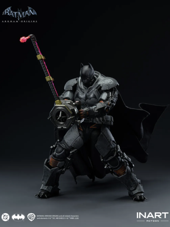 InArt  Batman Arkham Origins Batman (xe Suit) 1/12 Action Figure pvc/abs
