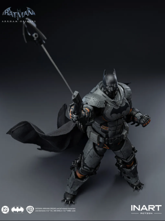 InArt  Batman Arkham Origins Batman (xe Suit) 1/12 Action Figure pvc/abs